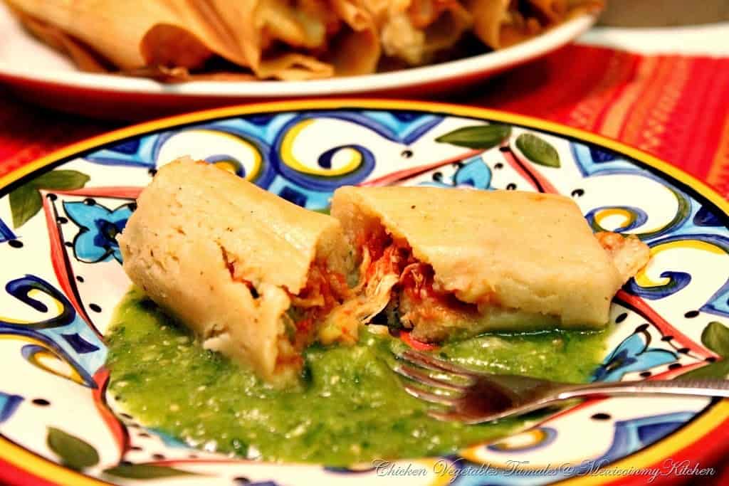 Tamales de Pollo con Verduras | Recetas Mexicanas