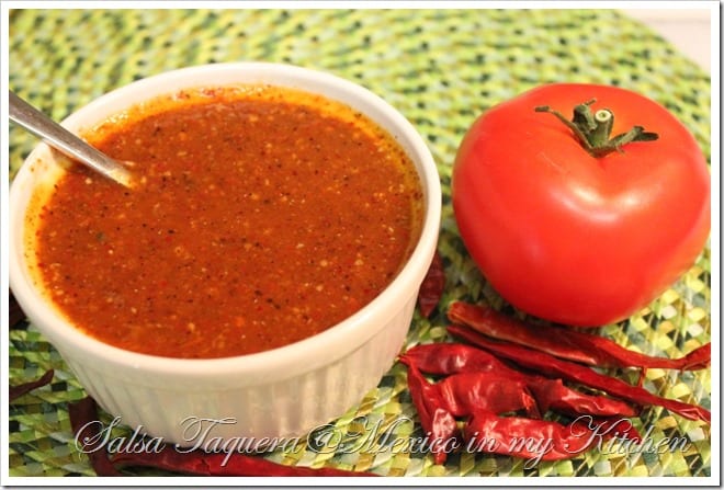 receta de salsa taquera │Cocina mexicana
