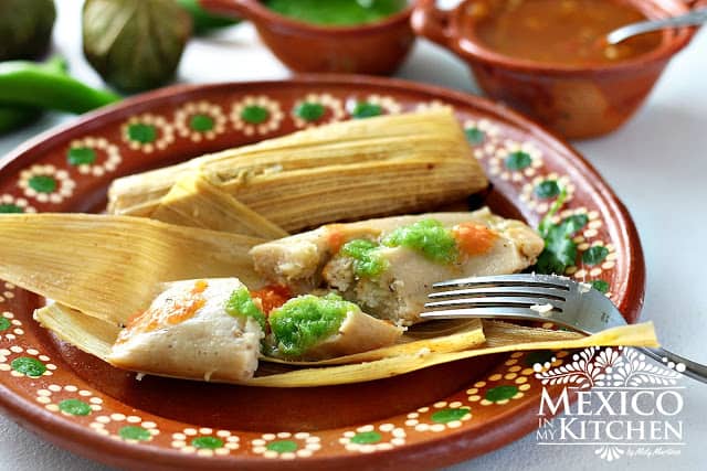 Tamales de pollo en salsa verde │Recetas navideñas mexicanas