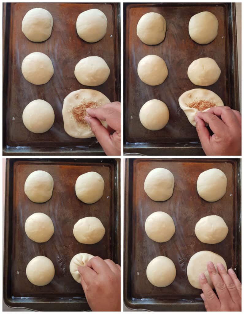 Proceso de hacer pan